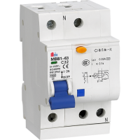 Meba residual current circuit breaker with overload protection electrical rcbo MBB1
