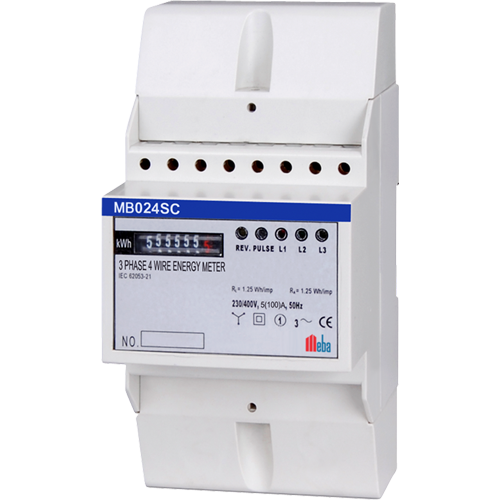 Meba-din rail mounted electricity meter-MB024SC