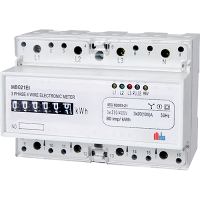 Meba-din rail mounted kwh meter-MB021EI