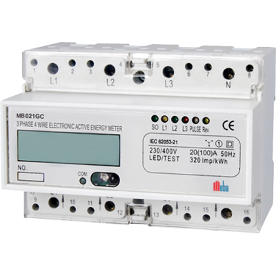 Meba-din rail mounted kwh meters-MB021GC