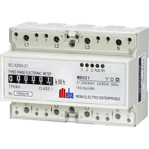 Meba-din rail mounted power meter-MB021