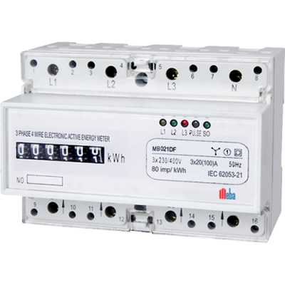 Meba-din rail mounted power meters-MB021DF