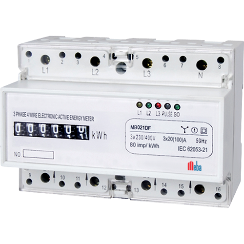 Meba-din rail mounted power meters-MB021DF